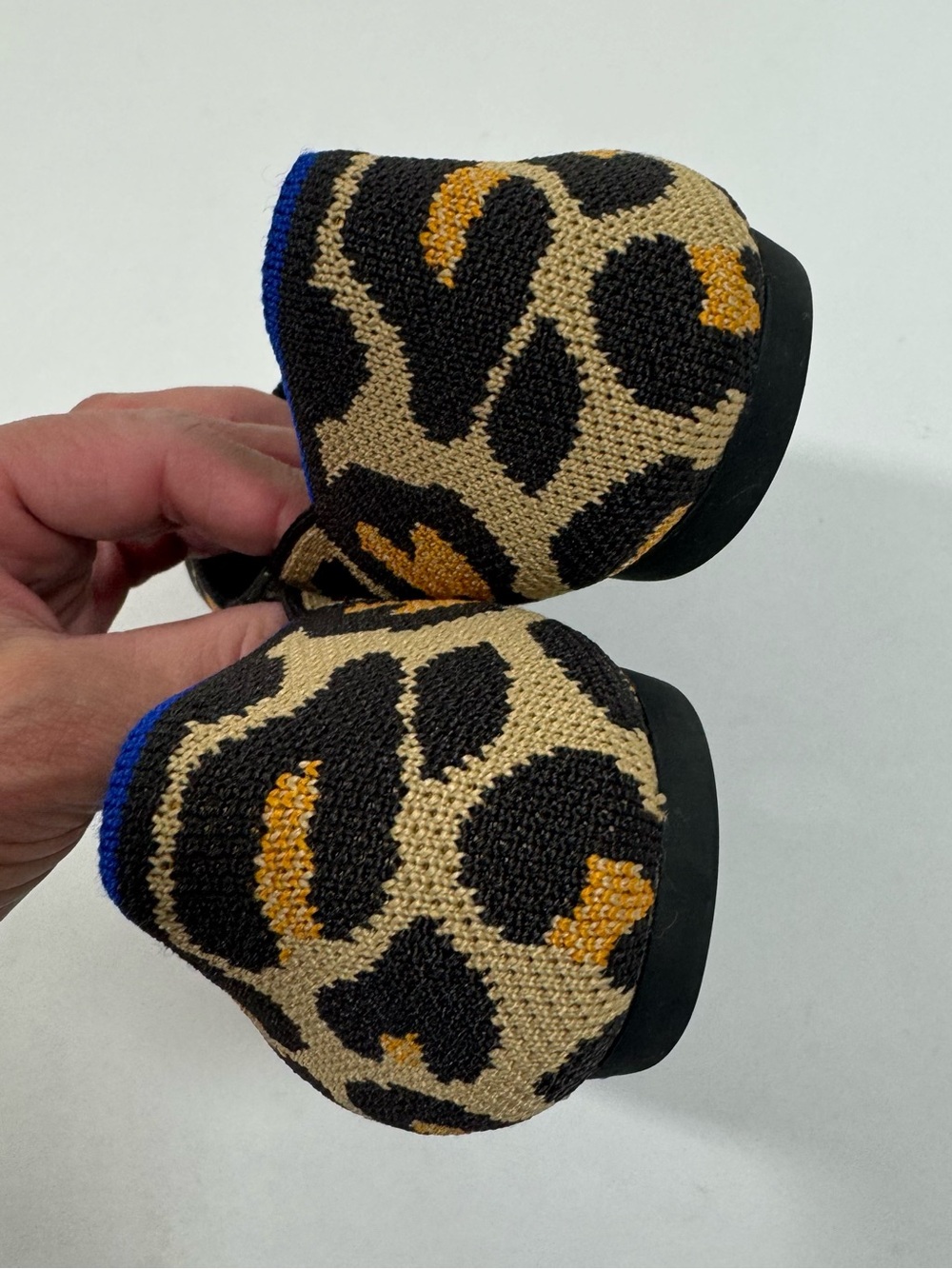 Rothy’s The Point Big Cat Flats Shoes Leopard Print - Picture 4 of 9